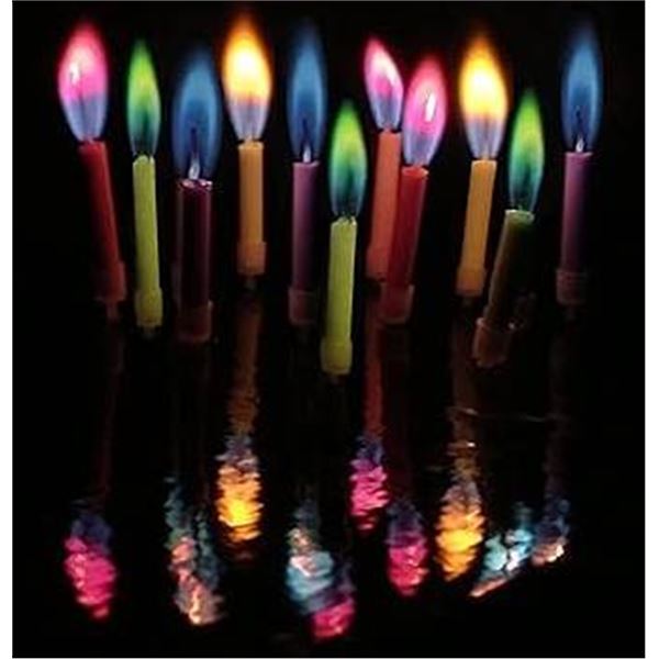 Samrok Color Flame Candles 12X 12 PACKS