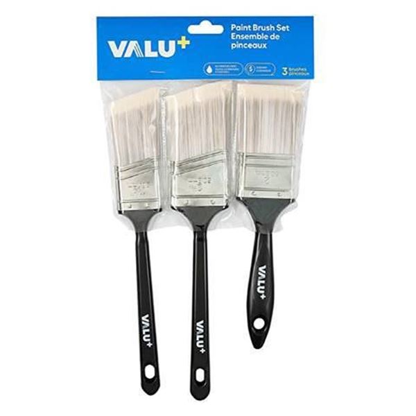 VALU+ Paint Brush Set, 3 Pieces