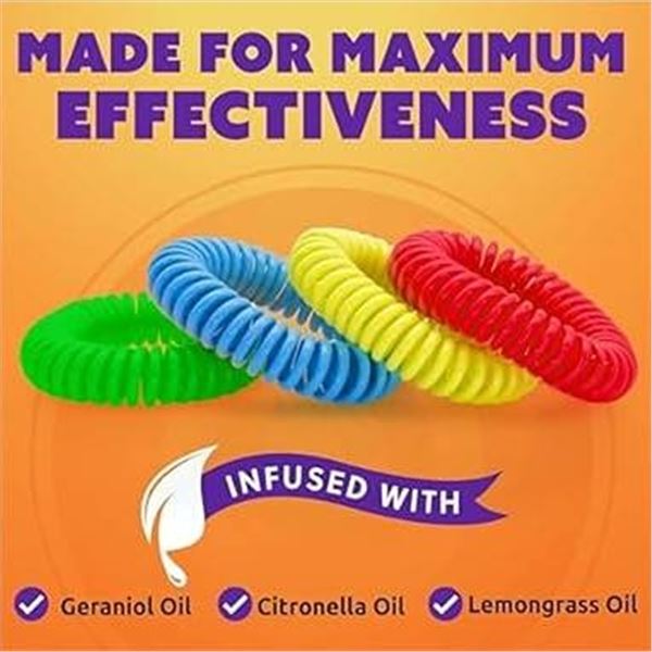 16 Pack Frokito Spiral Insect Bands