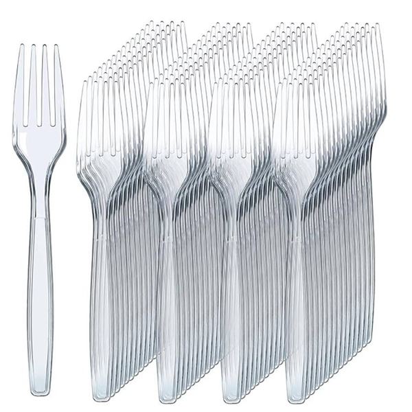 PRESTEE 300 Clear Plastic Forks, 114200