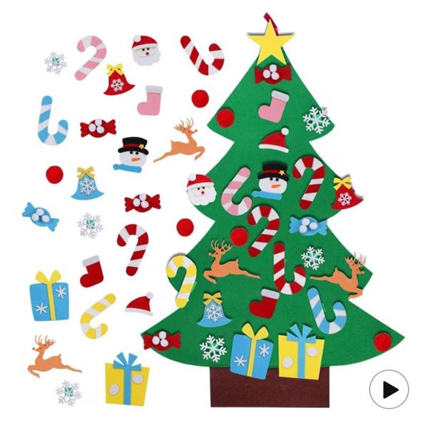 AerWo DIY Felt Christmas Tree Set 3FT