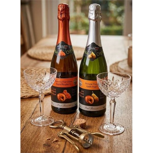 LOT OF 2X750ML - Paul Brassac Organic Sparkling Juice Set