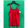 Image 3 : Red Spaghetti Strap Tank Top, Free Size