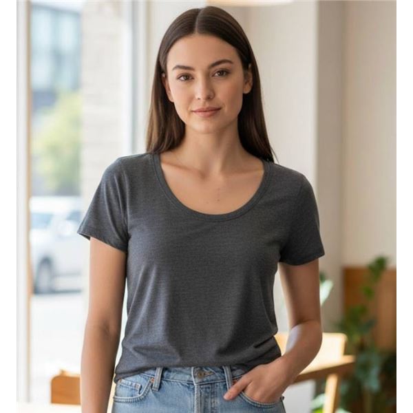 River Wear Womenâ€™s T-Shirt, Size S, Gray, Designed in Canada