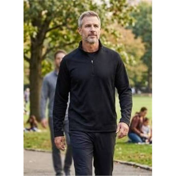 Greg Norman Black Quarter-Zip Pullover Size Small