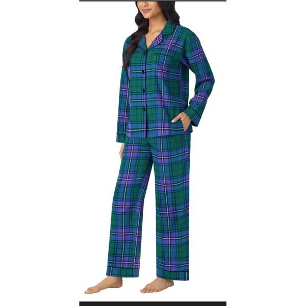 BedHead Pajamas XL Green and Purple Plaid Set
