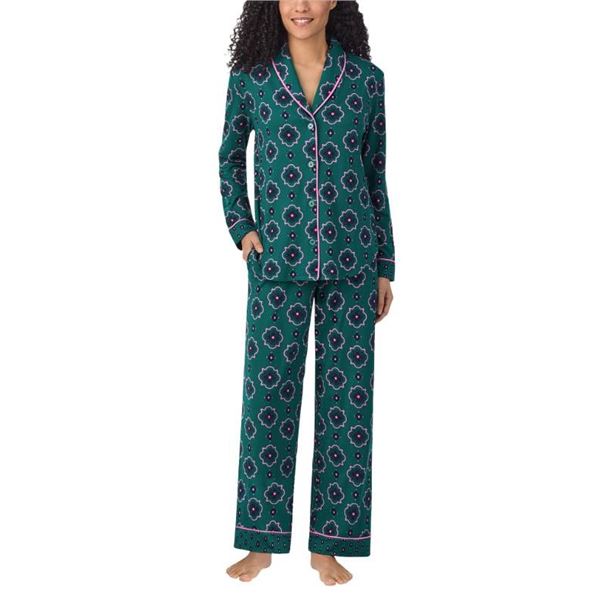 Room Service Women's Shawl Collar Pajama Set Size Medium