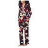Image 1 : Room Service Women's Shawl Collar Pajama Set Size Medium