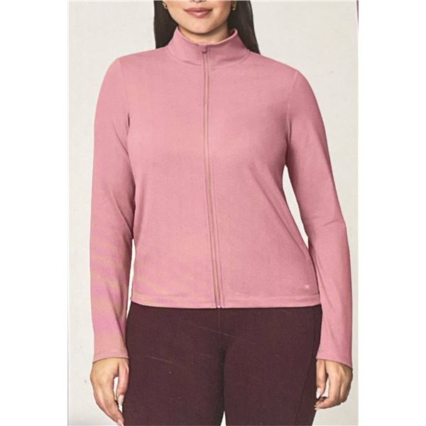 Mondetta Women's Zip-Up Top in Pink, Size M/M
