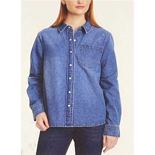 Lucky Brand Denim Shirt S/P Model Costco D31 1914050