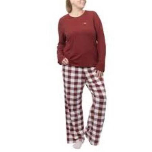 Calvin Klein Red Shirt and Plaid Bottom Set, Model 1929993, XL Size