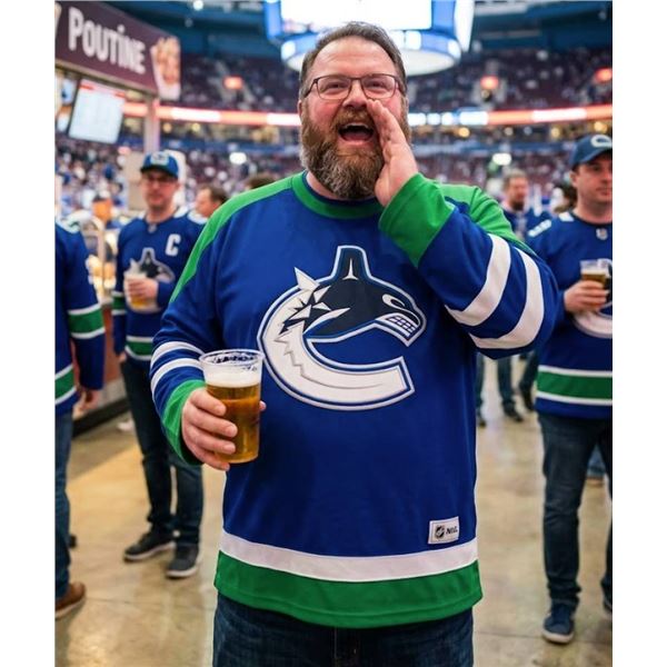 NHL Licensed Vancouver Canucks Jersey, XL