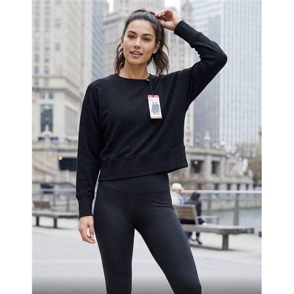 Buffalo David Bitton Women's Sweatshirt M/M Black Long Sleeve