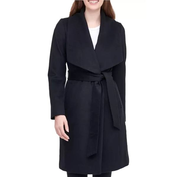 DKNY Women's Belted Coat in Size Large