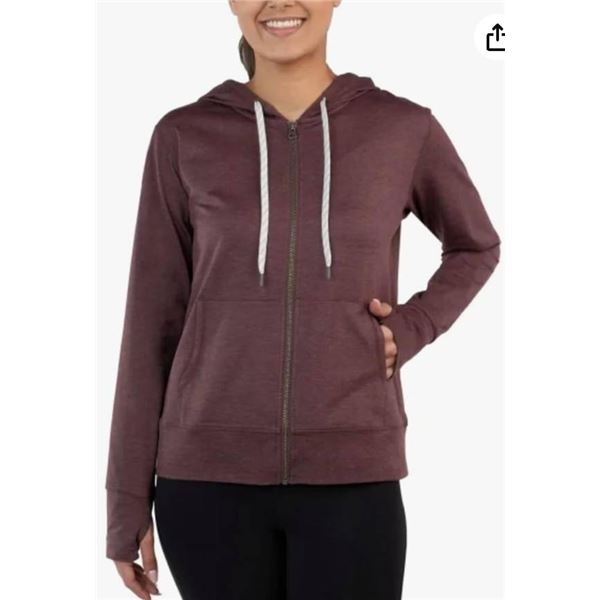 Kirkland Signature Women's Zip-Up Hoodie, Size S/P, Purple