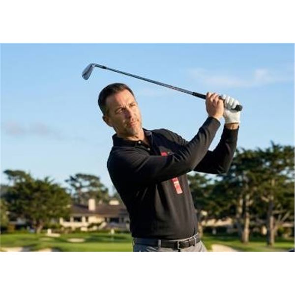 Tommy Hilfiger Long Sleeve Polo Shirt Size M in Black