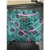 Image 3 : Room Service Two-Piece Pajama Set Green with Pink and Purple Accents Size Large