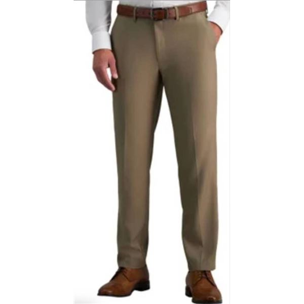 Haggar Men's Dress Pants 42 x 32 Straight Fit with Flex Waistband