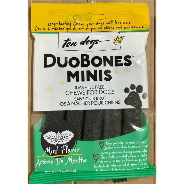 TenDogs DuoBones Minis Mint case 24 x 100g
