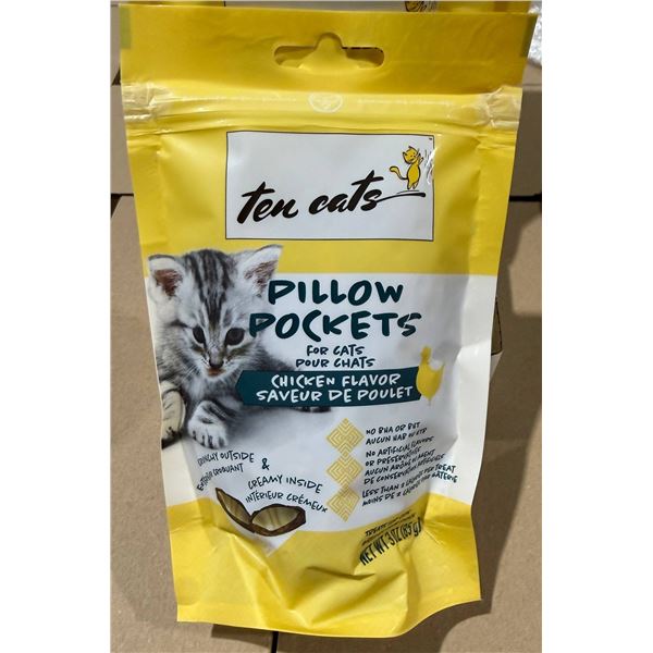 Ten Cats Pillow Pockets Chicken 12 x 85g Case