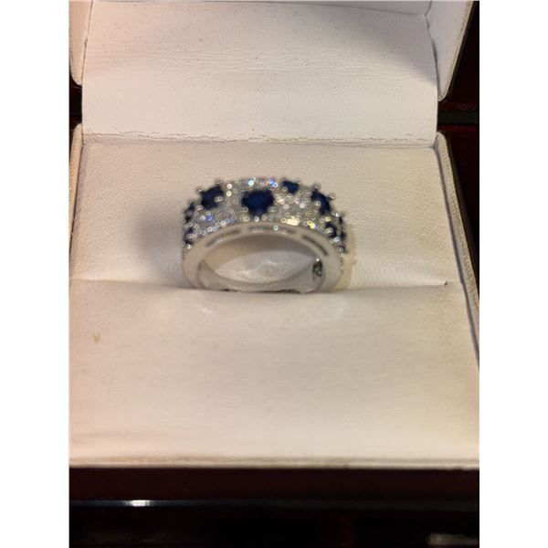 Ladies 1.0 Carat Solitaire Ring .925 Silver size 7