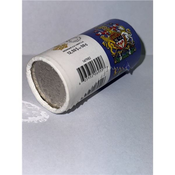 2016 Canada Mint 50-Cent Coins Roll (25 Coins)
