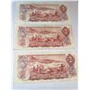 Image 2 : 3 Canadian $2 Banknotes 1974
