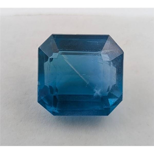 34.75 ct Certified Metallic Blue Fluorite gemstone ($7,800 Appraisal)