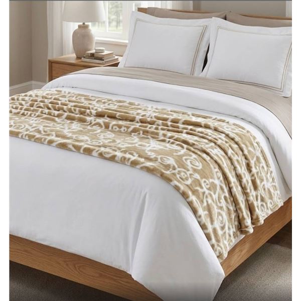 Frye Queen Size Plush Blanket