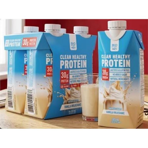 BioSteel Clean Healthy Protein, Vanilla Milkshake, 18X325 ml