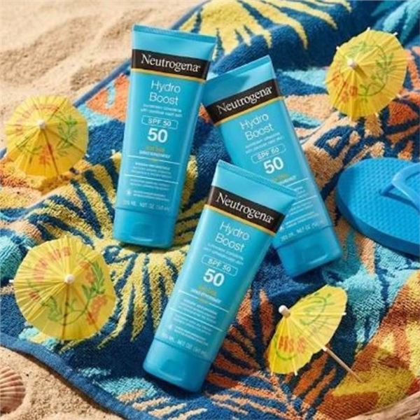 Neutrogena Hydro Boost SPF 50 Water Gel Lotion Sunscreen, 3x88 mL