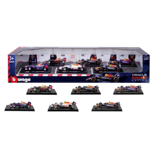 Bburago 1:43 Red Bull Formula Racing Die Cast 6-pack