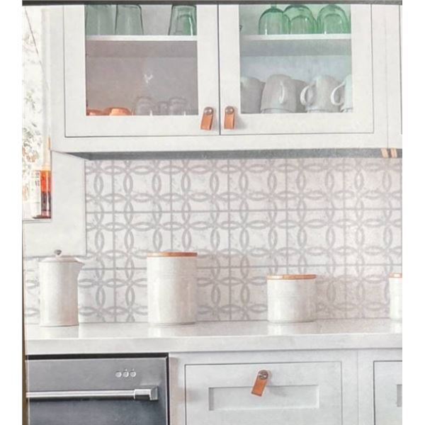 RoomMates Vinyl Peel and Stick Backsplash Wall Tiles, 10.5 x 10.5 in (Lot of 4)