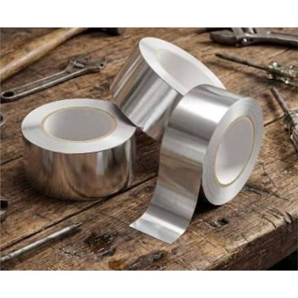 Lot of 6 Rolls of Silver Reflective Tape – Approx. 3 Inches Width