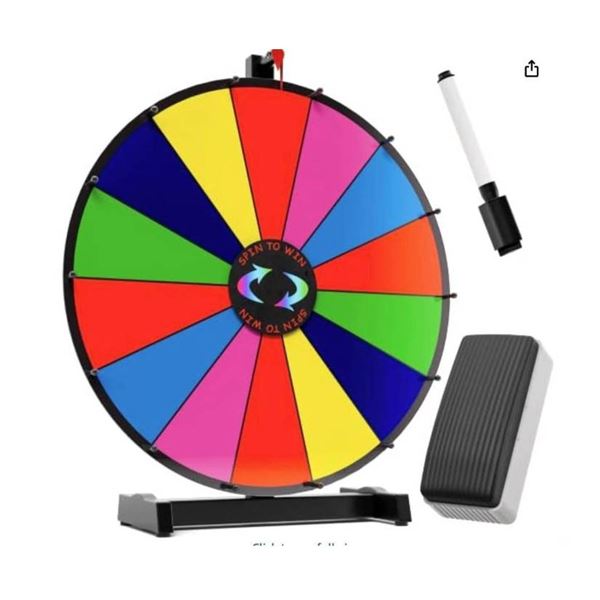18-Inch Spinning Prize Wheel with 14 Slots