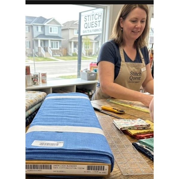 Linen Look Blender Fabric, 100 Percent Cotton, 112 cm Width