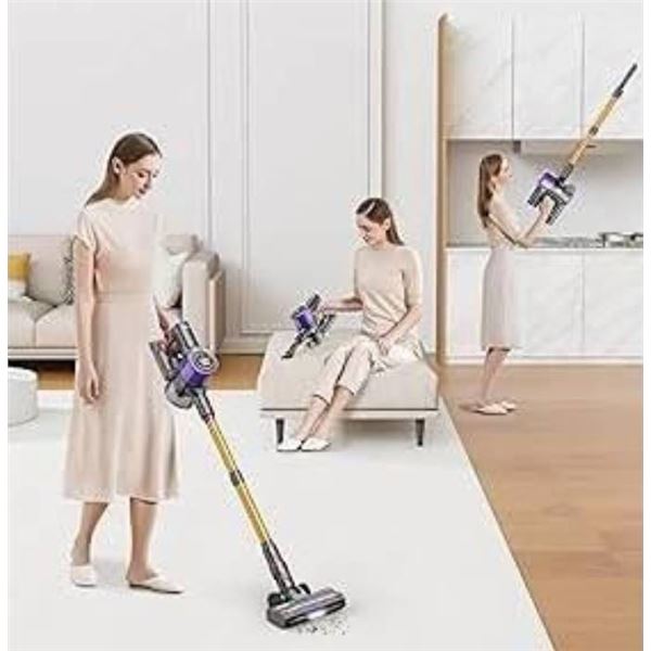ZVSAHYX V17 Cordless Stick Vacuum Cleaner with Accessories
