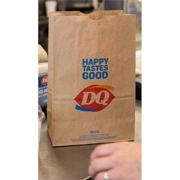 Paper Bags, 12 in x 17 in,  Dairy Queen Logo