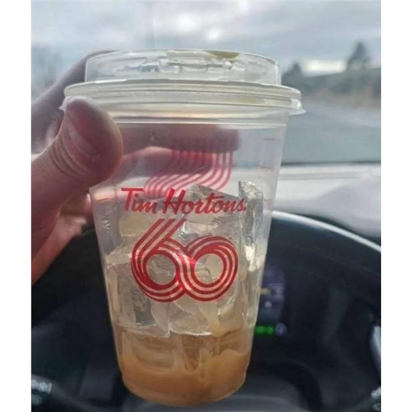 Tim Hortons 60th Anniversary Cold Beverage Cups 10020539 1000 Count