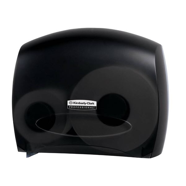 Kimberly-Clark Professional™ Jumbo Roll Toilet Paper Dispenser (09507), with Stub Roll, Bla