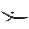 Image 1 : 3-Blade Black Ceiling Fan with48-Inch Diameter