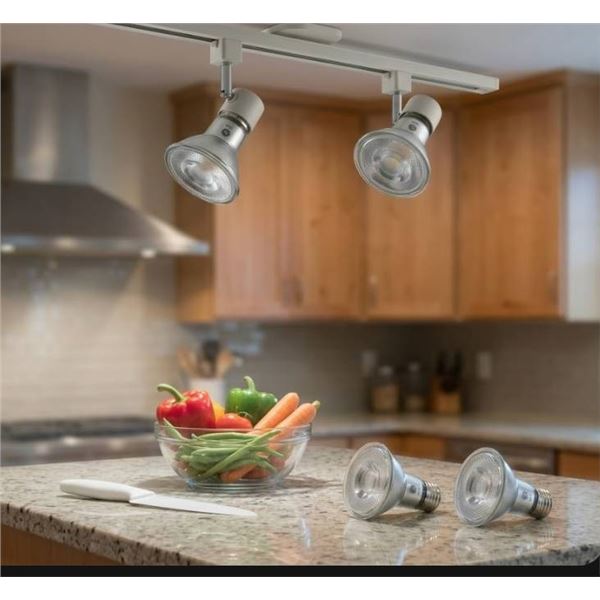 GE Classic LED PAR20 Indoor Floodlight Bulbs, 5000K 7W, Lot of 4