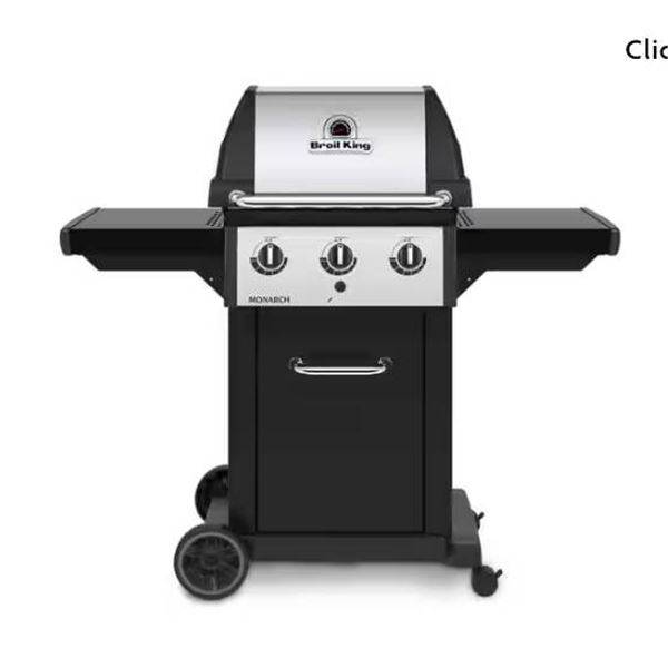 Broil King Monarch 320, Model 834254, Gas Grill with Side Shelves