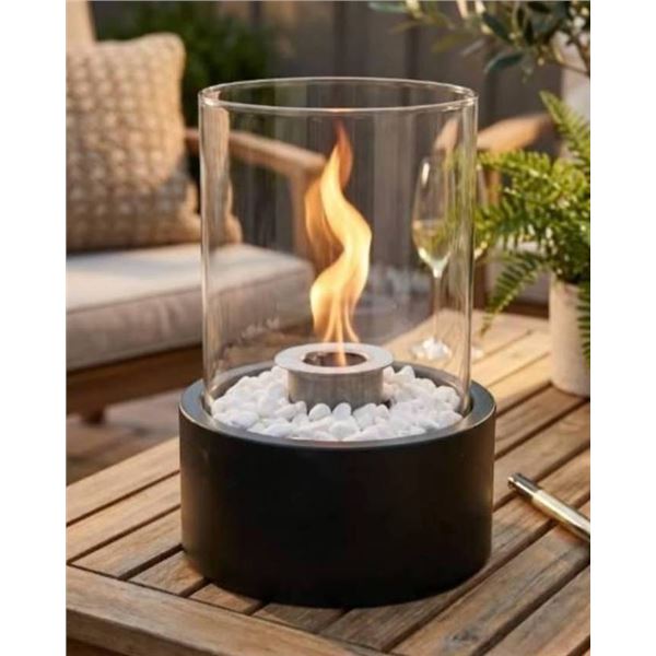 JHY Design Tabletop Fire Pit, Extra Large Black