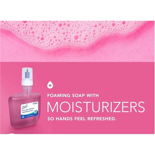 Lot of 2 - Scott 91592 Foam Skin Cleanser 1.2 Liters (40.5 fl oz) Refill