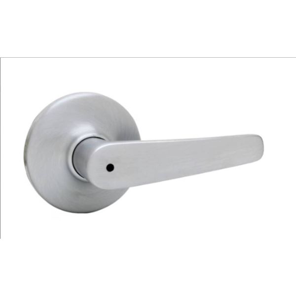 Lot of 6 – Weiser Elements Kim Satin Chrome Bed/Bath Privacy Interior Door Handle