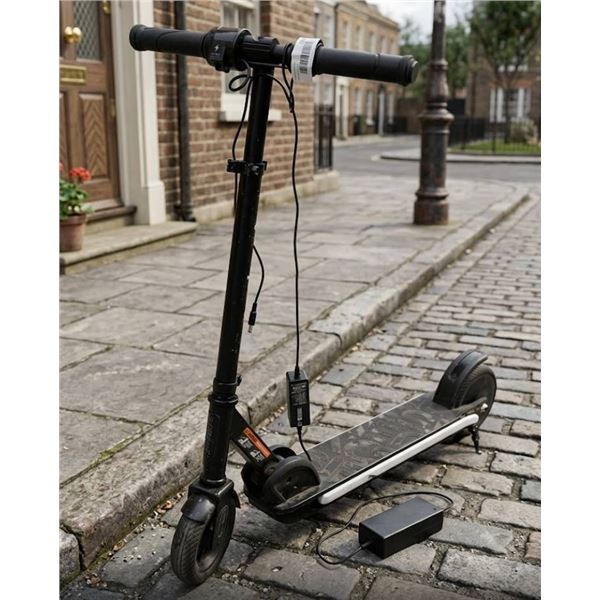 Electric Scooter with Folding Frame and Rechargeable Battery