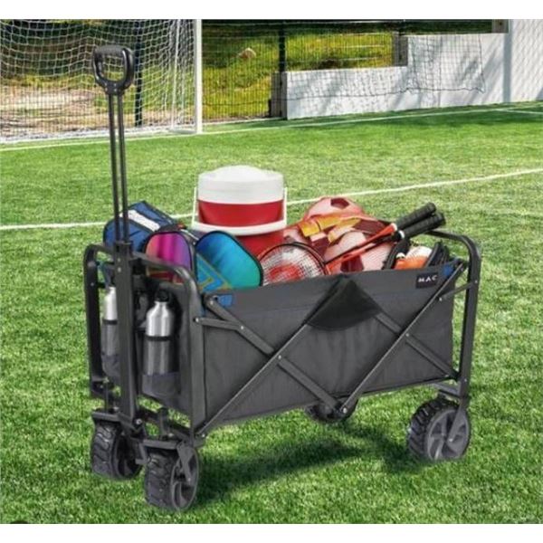 MAC Folding Wagon With Brakes, 350 lb Capacity