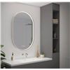 Image 1 : Artika Royce Oval LED Wall Mirror With Integrated Defogger, Model ART-427860