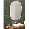 Image 2 : Artika Royce Oval LED Wall Mirror With Integrated Defogger, Model ART-427860